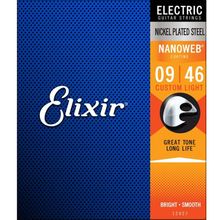 Encordoamento P/ Guitarra Elixir Custom Light Nanoweb 9/46 - EC0217