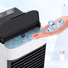 Mini Ar Condicionado Portátil Climatizador Umidificador Usb