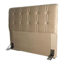 Cabeceira para Cama de Casal Hellen Zeus com Revestimento Platinum - 140cm de largura