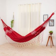 Rede de Dormir Casal Pernambucana Vermelha