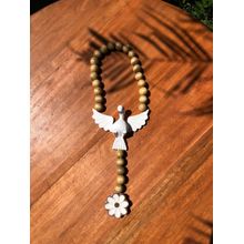 Pêndulo Divino Espírito Santo Feito em Madeira Maçica Artesanal