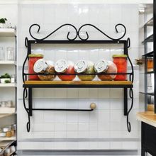 Prateleira de Ferro e Madeira: Organização e Estilo para sua Cozinha!