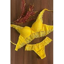 CONJUNTO  RENDA COM BOJO 172 PRETO P