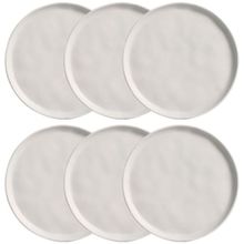 Conjunto com 6 Pratos de Sobremesa Porto Brasil Bio Vit em Stoneware 21,5cm – Cinza