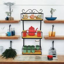 Prateleira de Parede Rústica 3 Andares - Organize e Decore seu Espaço com Estilo!