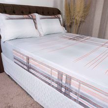 Jogo de Cama King Size 200 Fios 4 Peças Toronto Premium Cinza