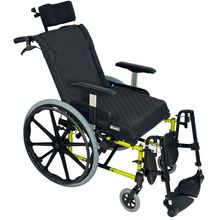 Cadeira de Rodas AVD Alumínio Reclinável 44cm Verde Oliva - Ortobras