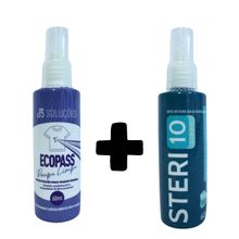 Kit Viagem Perfeita 01: Steri-10 + Ecopass Roupa Limpa