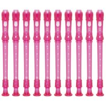 Kit 10 Flautas Doce Soprano Germânica Em C YRS-20G Rosa Yamaha