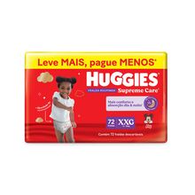 Fralda Huggies Supreme Care Roupinha Max  XXG 72 unidades