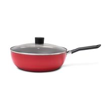 Wok 28cm com Tampa 4,1L Garlic Vermelho Brinox