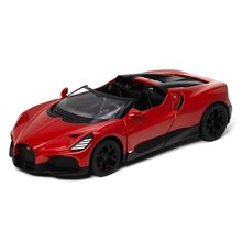 Miniatura Bugatti Mistral Conversível Kinsmart 1/36 Metal e Fricção Vermelha