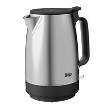 Chaleira Elétrica Wap 1850W WCE2 Portátil Aço Inox 1,7L Preto/Cinza 220V