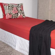 Jogo de Cama Solteiro ShopCama Rosas Vermelho 2 Peças