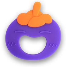 Mordedor de silicone multikds funny fruit ameixa  bb1236