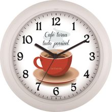 Relógio De Parede Ambiente Ref: 119053-021 Branco Xícara