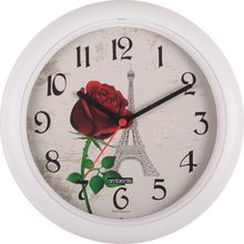 Relógio De Parede Ambiente Ref: 198300-021 Branco Torre Eiffel