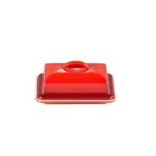 Manteigueira em cerâmica Le Creuset 17x12,5cm vermelha