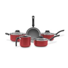 Conjunto Panelas 5 Peças Ruby Vermelho Brinox