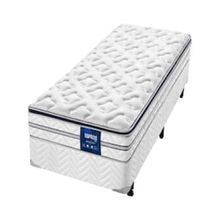 Cama Box de Solteiro AmericanFlex Topázio Gel com Pillow Top e Molas Ensacadas 67x88x188cm