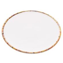 Prato para Sobremesa Wolff Bambu em Melamina 22 cm - Branco
