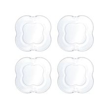 Conjunto de Pratos para Sobremesa Wolff em Vidro Butterfly - 4 Peças