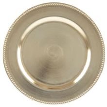 Sousplat de Plástico Wolff Mesa Dourado - 25 cm