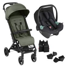 Carrinho  Ping Two Trekking Olive Travel System + Bebê conforto Tulip - ABC Design