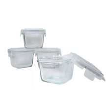 Kit Potes de Vidro Antivazamento com 4 Unidades - Clingo