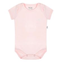 Body Curto Rosa Bebê Suedine - Hug