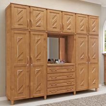 Guarda-Roupa 10 Portas 4 Gavetas Freijó Capelinha Madeira Pinus - Cavazotto