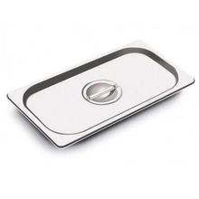 Kit 10 Tampas de Cuba Gastronomica Inox  1/3 Sem Recorte - Brasinox