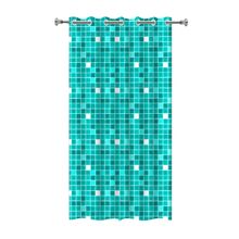 Cortina Para Box Banheiro Pvc Antimofo Ilhós Pastilha Verde 1,38x1,98m