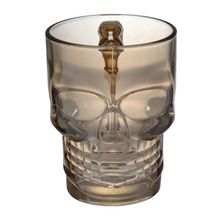 Caneca Vidro Caveira Ambar Hauskraft 500 ml