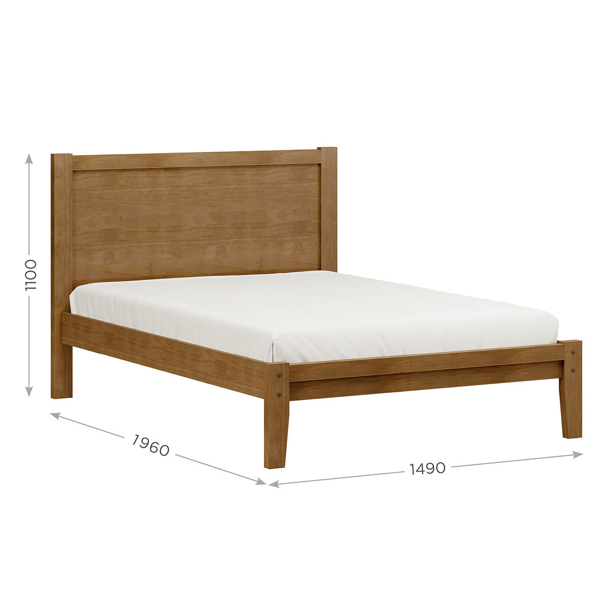 Conjunto Quarto: Guarda-Roupa 5 Portas Cama Casal Cômoda 2 Mesas Cabeceiras Freijó Prata Madeira Pinus - Finestra