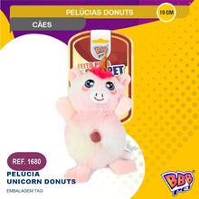 Brinquedo para Cães Unicórnio Donuts de Pelúcia - BBB Pet