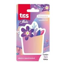 Bloco de Notas Adesivas Holic Primavera 50 Folhas 59mm x 75mm (Ref. 609522) - Tris