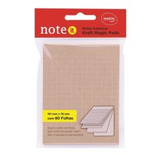 Bloco de Notas Adesivas Magic Kraft 101mmx76mm Com 80 Folhas (Ref.23321) Molin