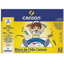 Bloco para Desenho A2 Branco com 30 Folhas 90g (Bloco de Chao) - Canson