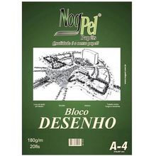 Bloco para Desenho A3 Branco com 20 Folhas 180g - Nogpel