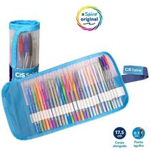 Caneta Esferografica Spiro 0.7mm Estojo Rollerset com 29 Canetas - CIS