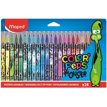 Canetinha Hidrografica Color Peps Monsters 24 Cores - Maped