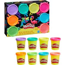 Massa de Modelar - 8 Cores Play Doh Neon HASBRO