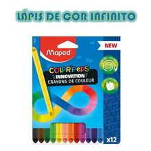 Lapis de Cor Color Peps Infinity com 12 cores - Maped