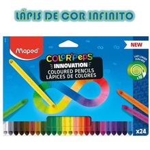 Lapis de Cor Color Peps Infinity com 24 cores - Maped