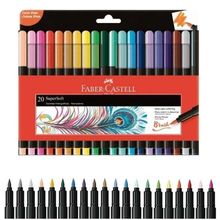 Caneta Brush Pen Supersoft 20 Cores (Ref. 15.0720SOFT) Faber-Castell
