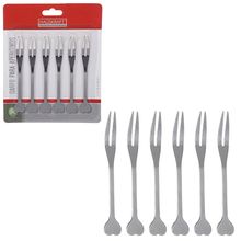 Jogo 6 Garfos Aperitivos Inox Hauskraft 11 cm