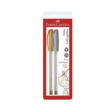 Caneta Trilux Colors Prata e Ouro - Ctl com 2 unidades Faber-Castell
