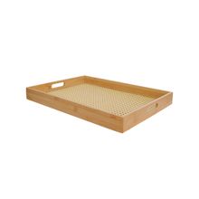 Bandeja Retangular de Bambu 48cm - Hauskraft