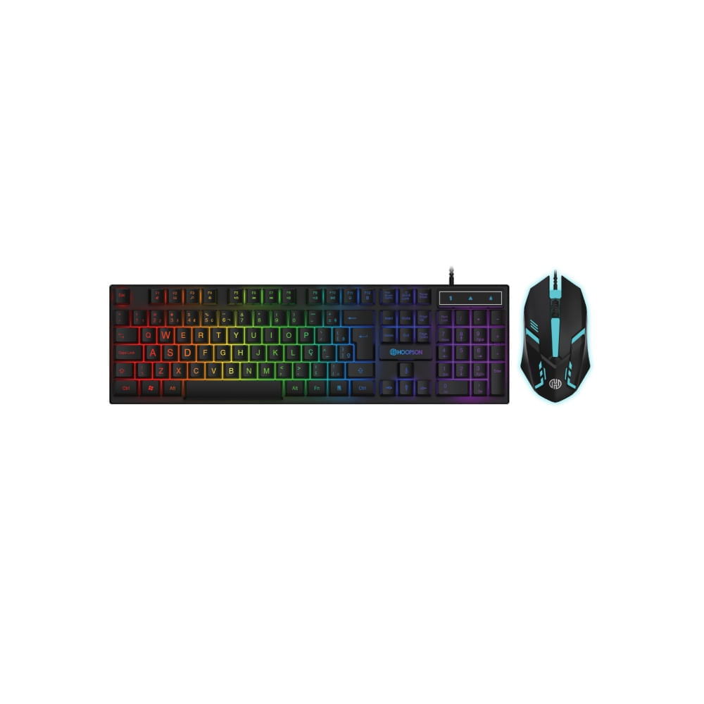 Kit Mouse e Teclado para Computador  Hoopson